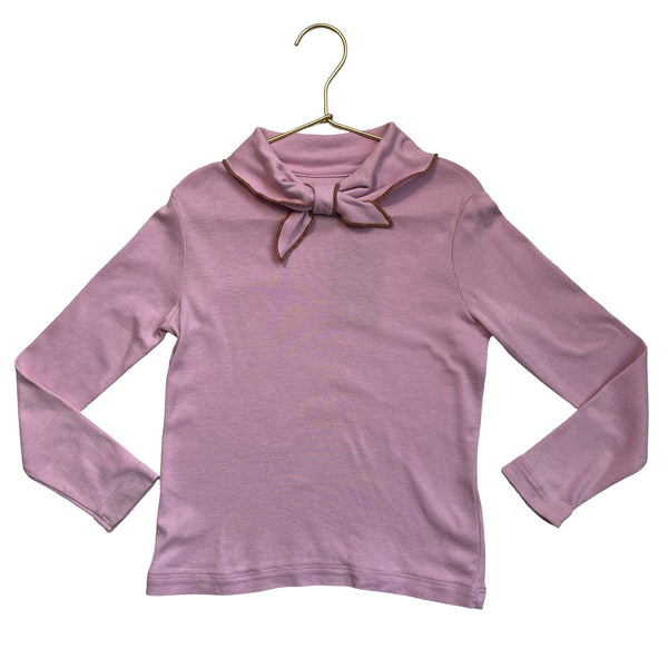 Misha & Puff Pink Tie-Collar Top - Size 6Y