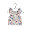 Janie and Jack Ivory, Pink, Blue Flower Print Dress - Size 2T
