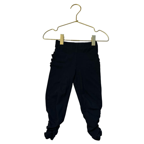Ruffle Butts Black Leggings - Size 2T