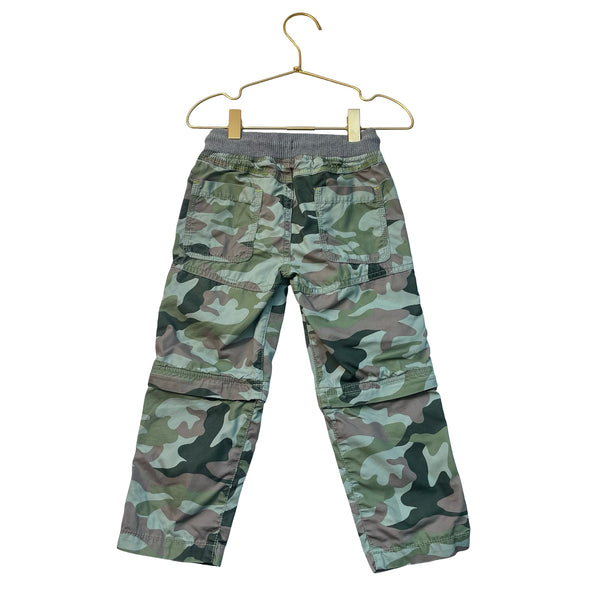 Mini Boden Camo Convertible Zip-Off Pants to Shorts - Size 3Y