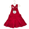 Gymboree Red Corduroy Apple Applique Overall Dress - Size 6