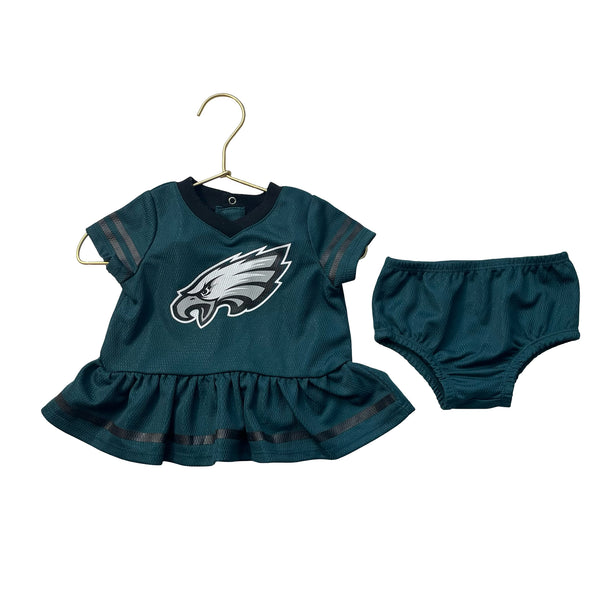 NFL Philadelphia Eagles Green Dress & Bloomers - Size 0-3 Mo
