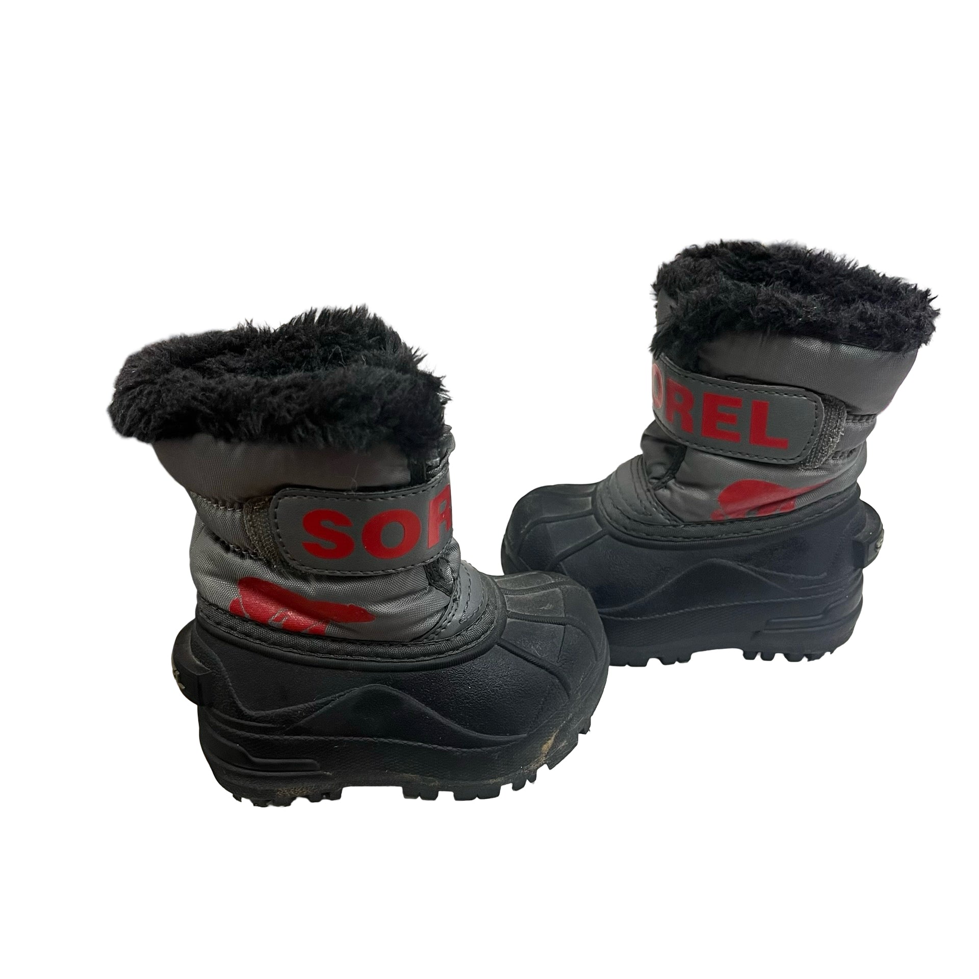 Sorel Gray, Black, Red Winter Boots - Size 5