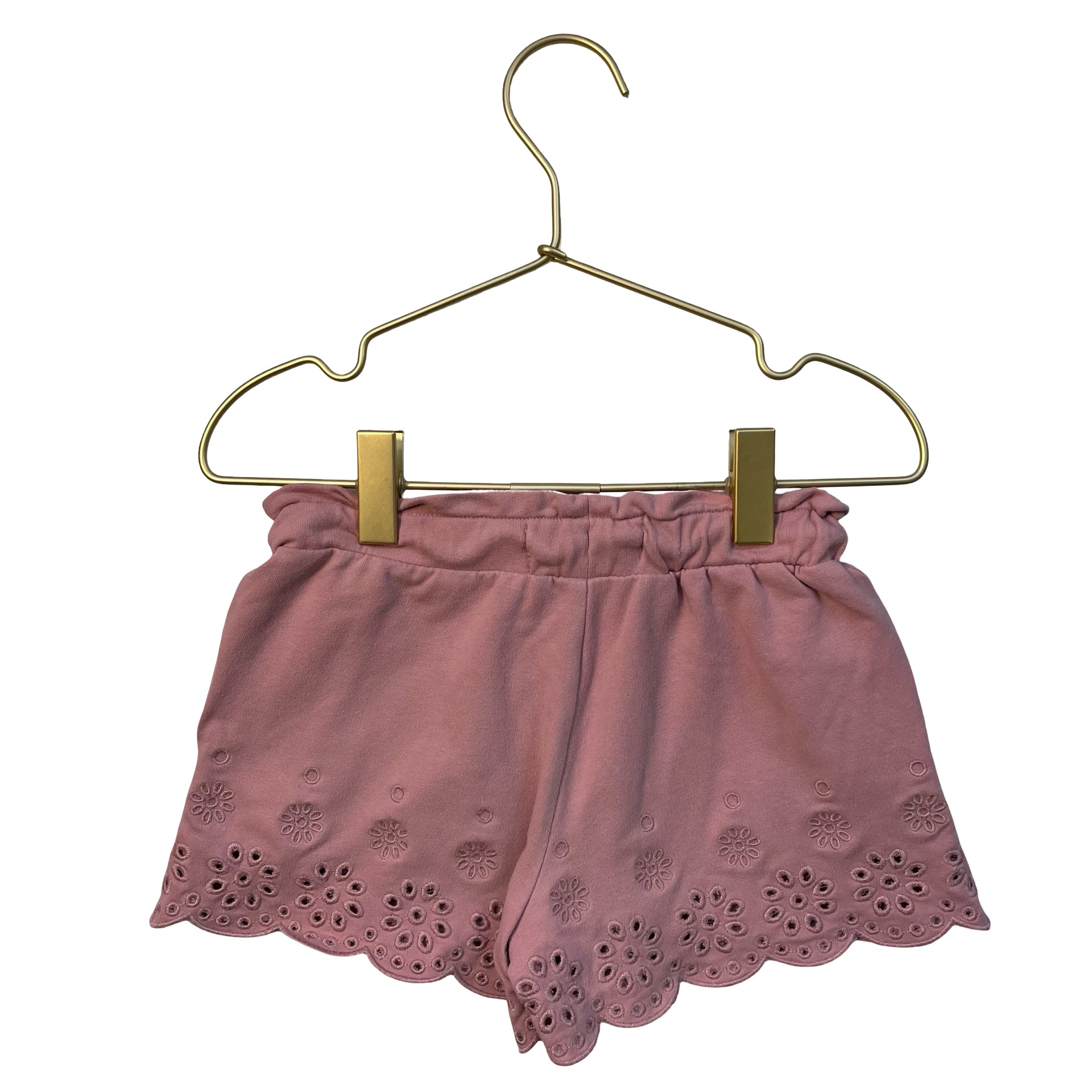 Mini Boden Pink Eyelet Shorts - Size 3Y