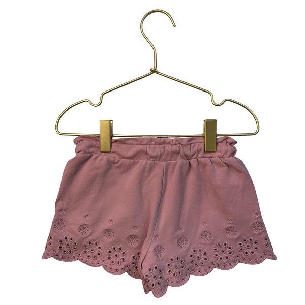 Mini Boden Pink Eyelet Shorts - Size 3Y