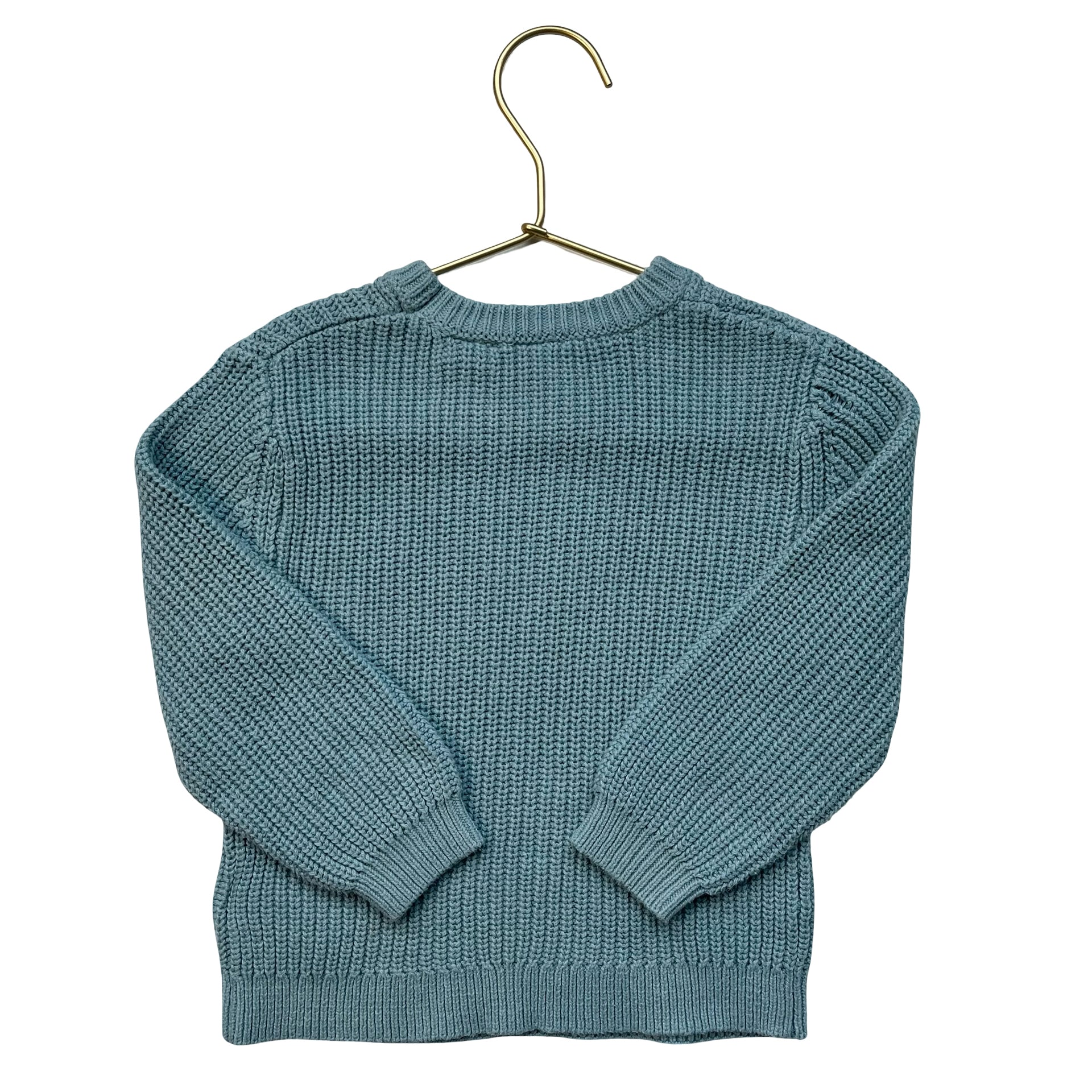 Zara Blue Cotton Blend Sweater - Size 2-3