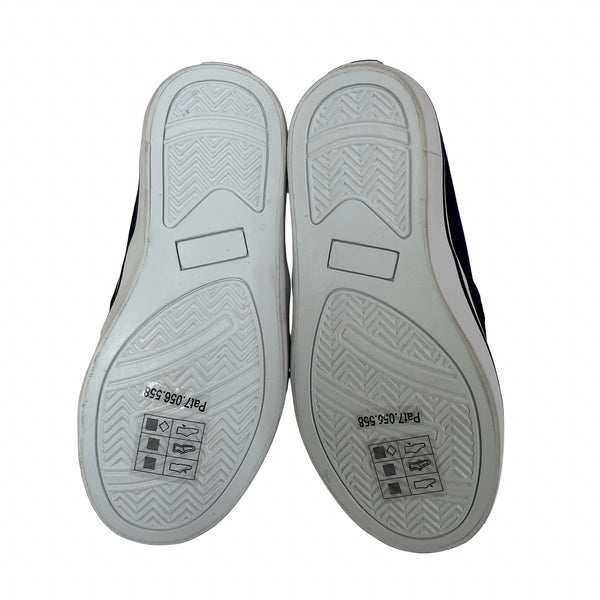 Janie and Jack Navy Canvas Slip-On Sneakers - Size 10