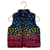 Baby Gap Navy & Colorful Heart Print Puffer Vest - Size 18-24 Mo