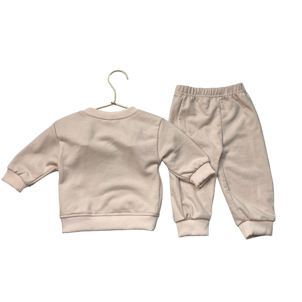 MiniOlie Blush 'On Sundays We Watch with Daddy' Football Set w Tags - 3-6 Mo