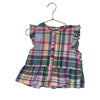 Mini Boden Madras Plaid Top - Size 7-8