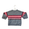 Hanna Andersson Gray & Red Fair Isle Sweater - Size 3T