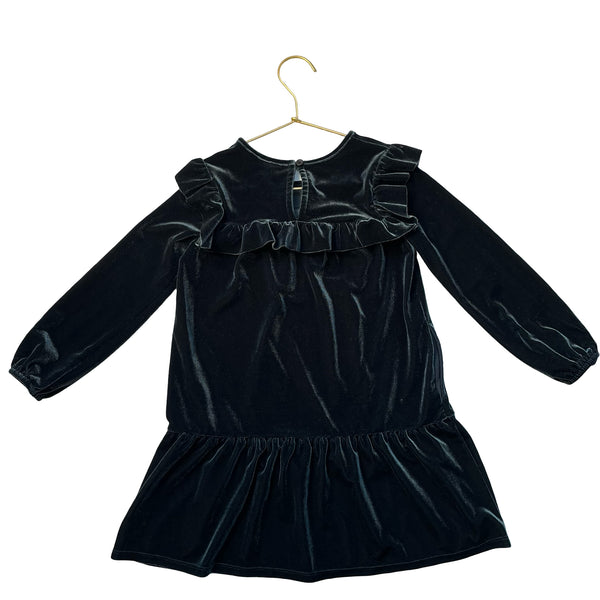 Cat & Jack Dark Green Velour Dress - Size 5T