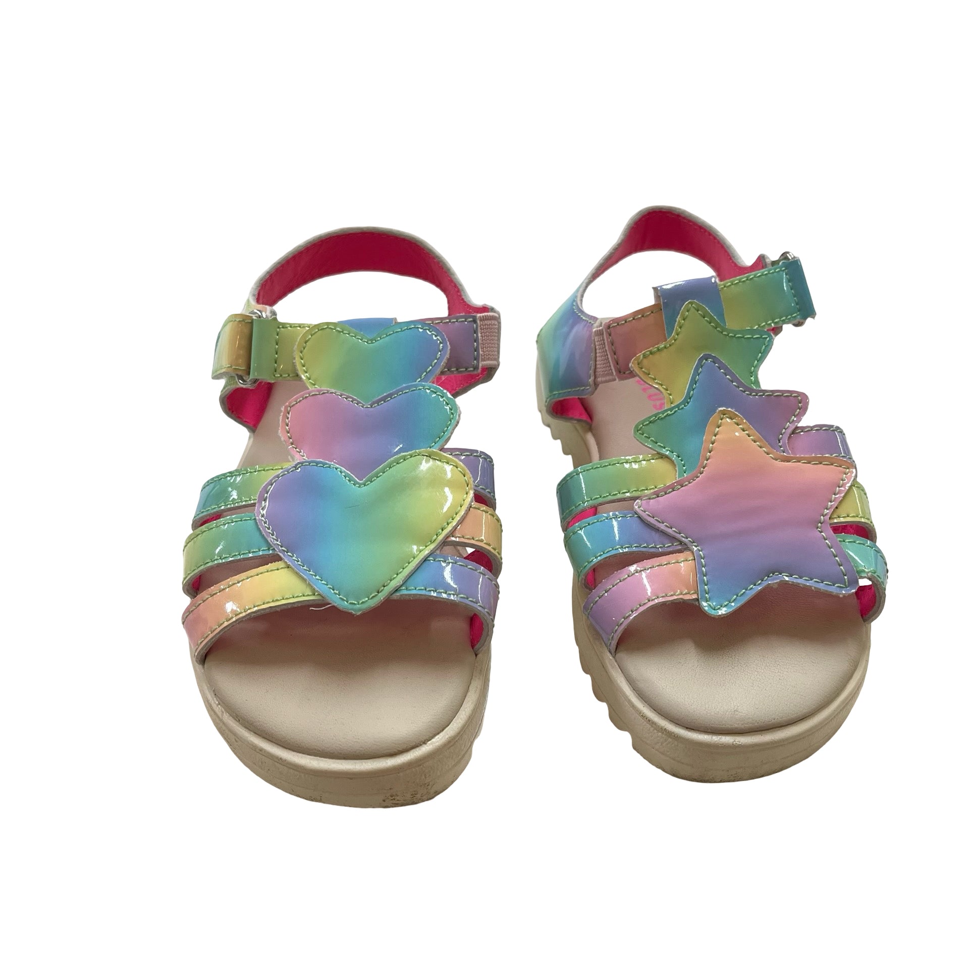 Billieblush Pastel Ombre Patent Sandals - Size 12.5