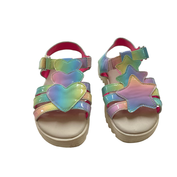 Billieblush Pastel Ombre Patent Sandals - Size 12.5