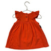 Tiny Tribe Orange Cotton Gauze Dress - Size 12-18 Mo
