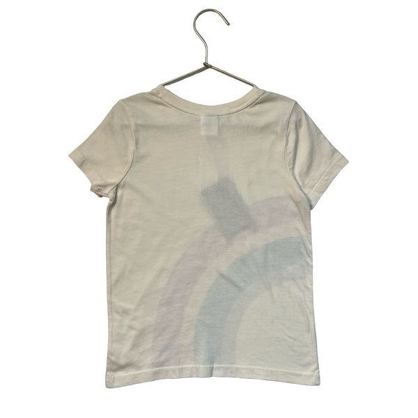 Hanna Andersson Ivory & Rainbow Graphic T-Shirt - Size 5