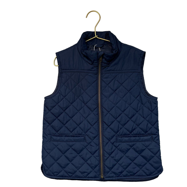 Crewcuts Navy Quilted Vest - Size 6-7