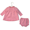 Janie and Jack Pink Quilted Heart Tunic Top & Bubble Shorts Set - Size 12-18 Mo