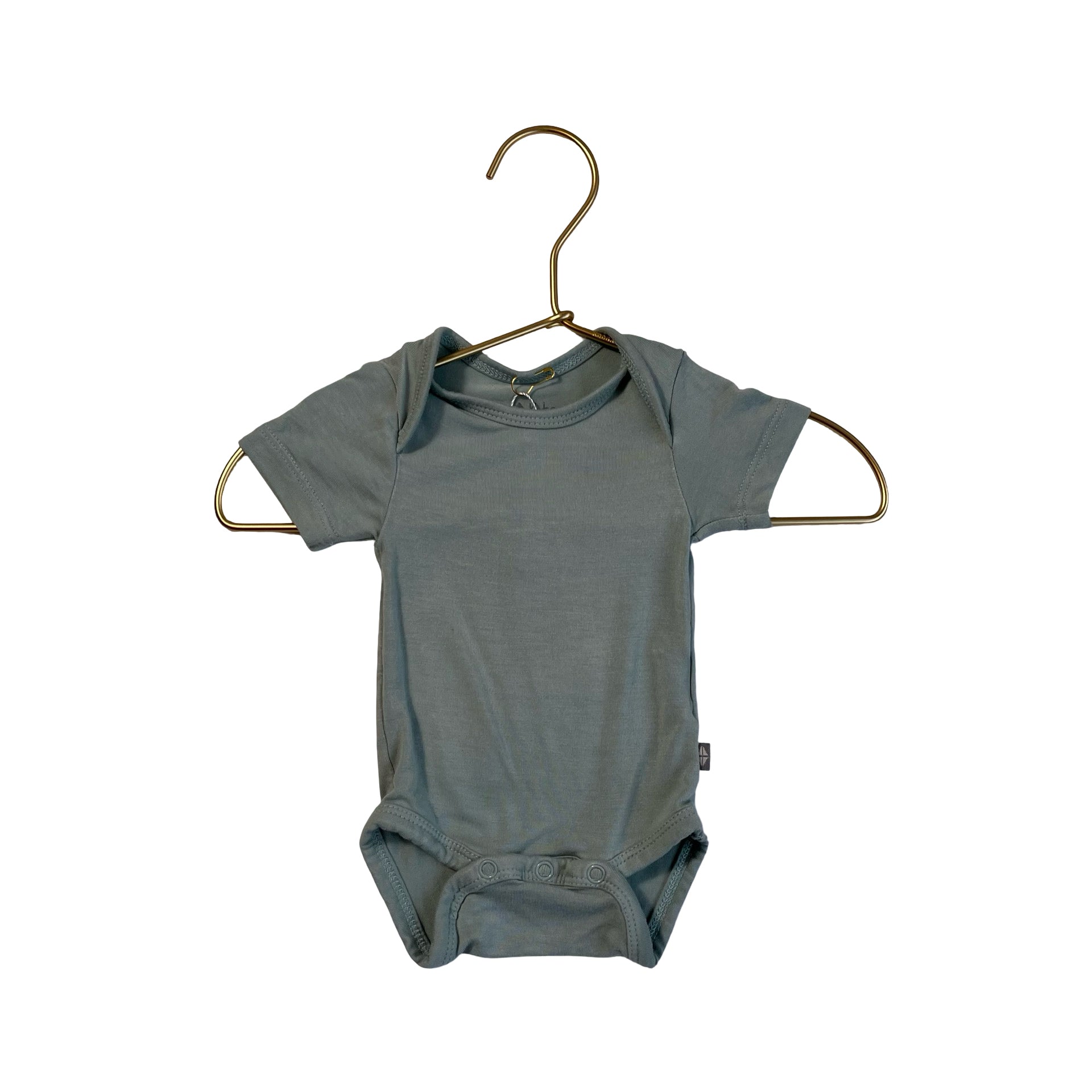 Kyte Sage Green Short Sleeve Onesie - Size PR (Newborn)