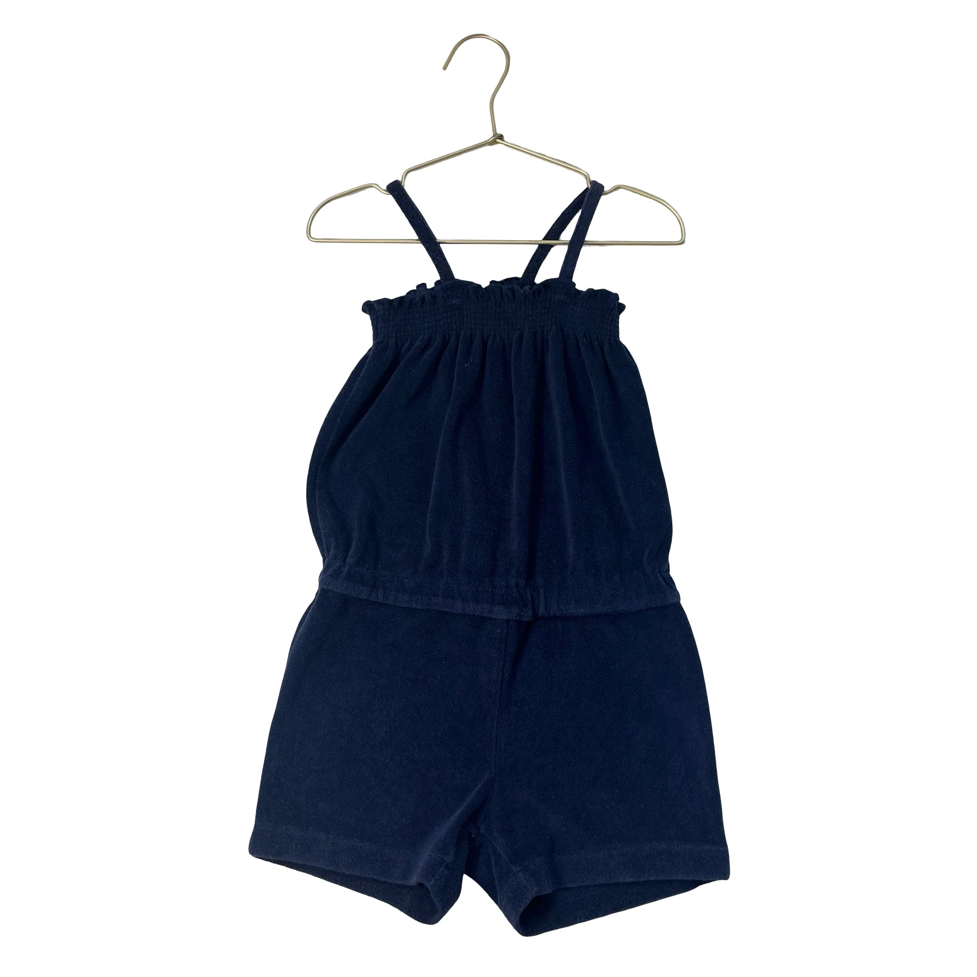 Hanna Andersson Navy Terry Romper - Size 120 (6)