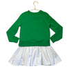 Polo Ralph Lauren Green & Ivory Sweatshirt Dress - Size S 7