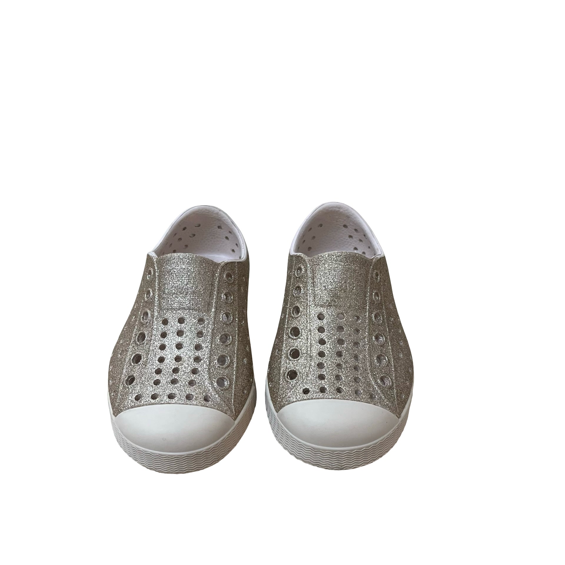 Native Jefferson Gold Glitter Shoes - Size C6