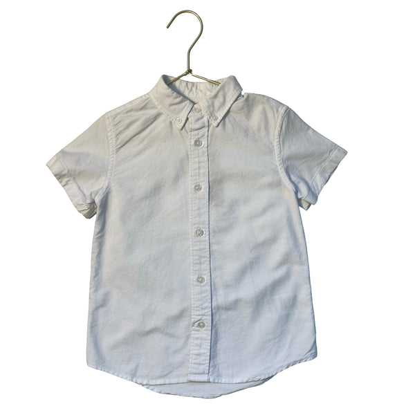 Crewcuts White Oxford Cloth Button Down Shirt - Size 4-5