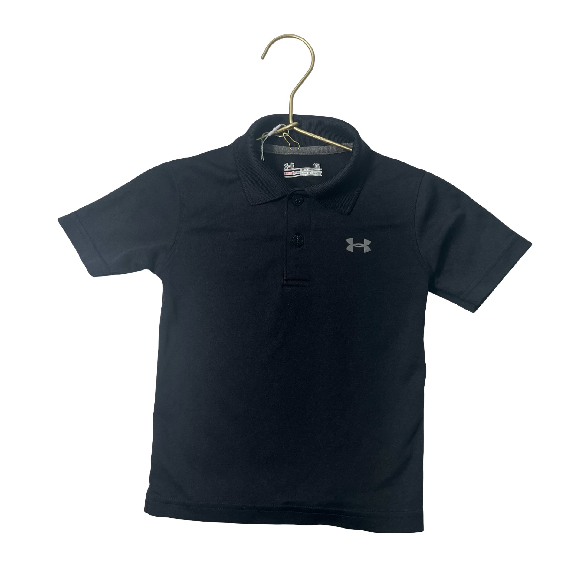 Under Armour Black Athletic Polo - Size 18 Mo