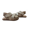 UGG Rowan Ivory & Tan Leather Closed-Toe Sandals - Size 6