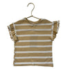Zara Yellow & White Striped Ribbed Shirt - Size 18-24 Mo