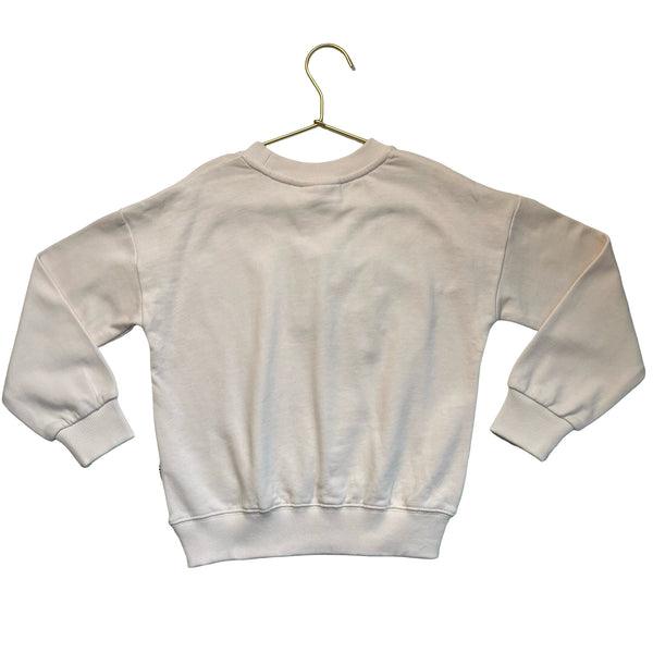 Molo Pale Pink & Sequin Leaf Sweatshirt - Size 6