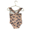 Petit Lem Peach Butterfly Print Swim Suit - Size 3