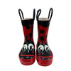 Western Chief Red & Black Lady Bug Rain Boots - Size 5