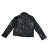Zara Black Faux Leather Moto Jacket - Size 9