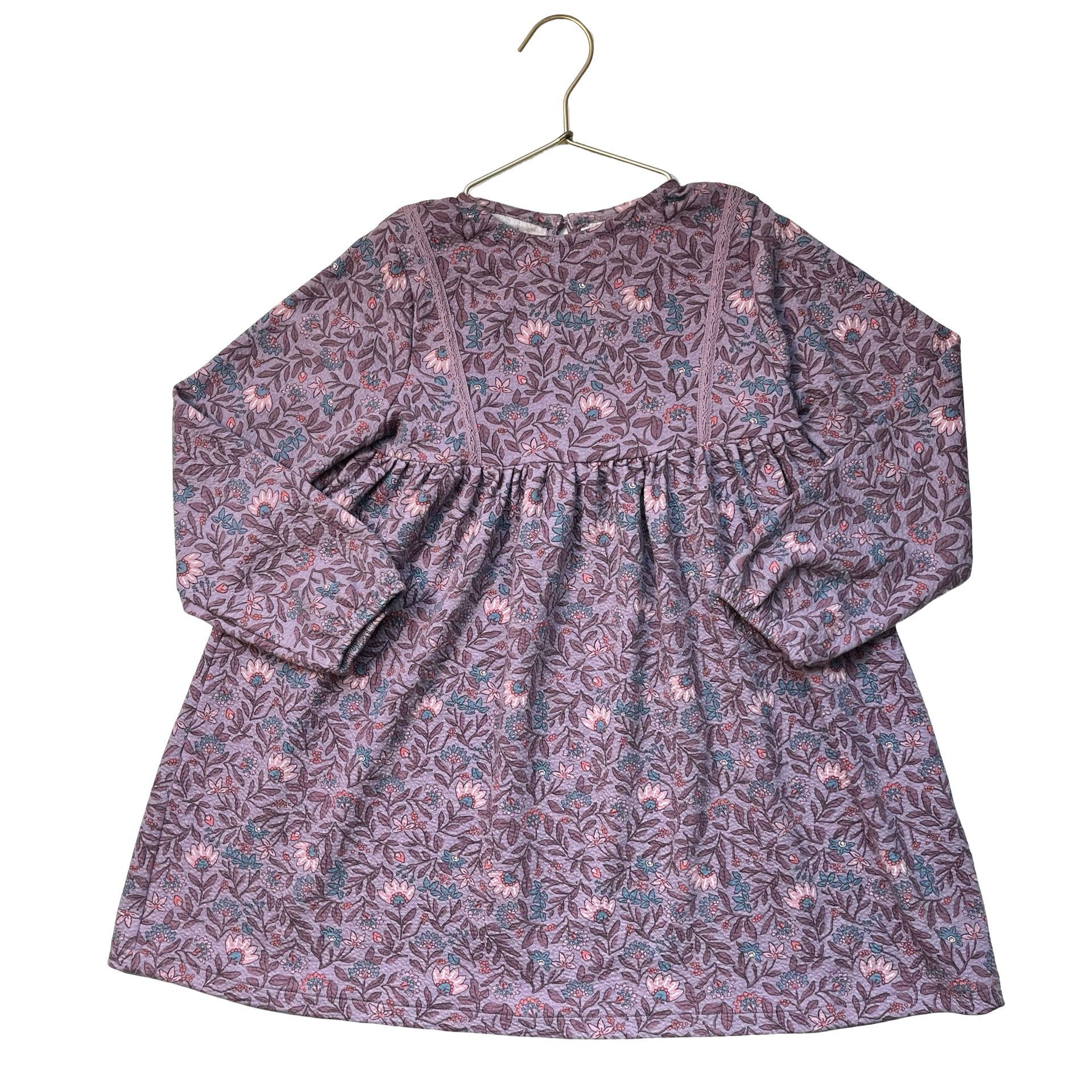 Sfera Purple Floral Dress - Size 7-8