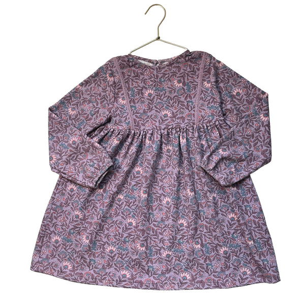 Sfera Purple Floral Dress - Size 7-8