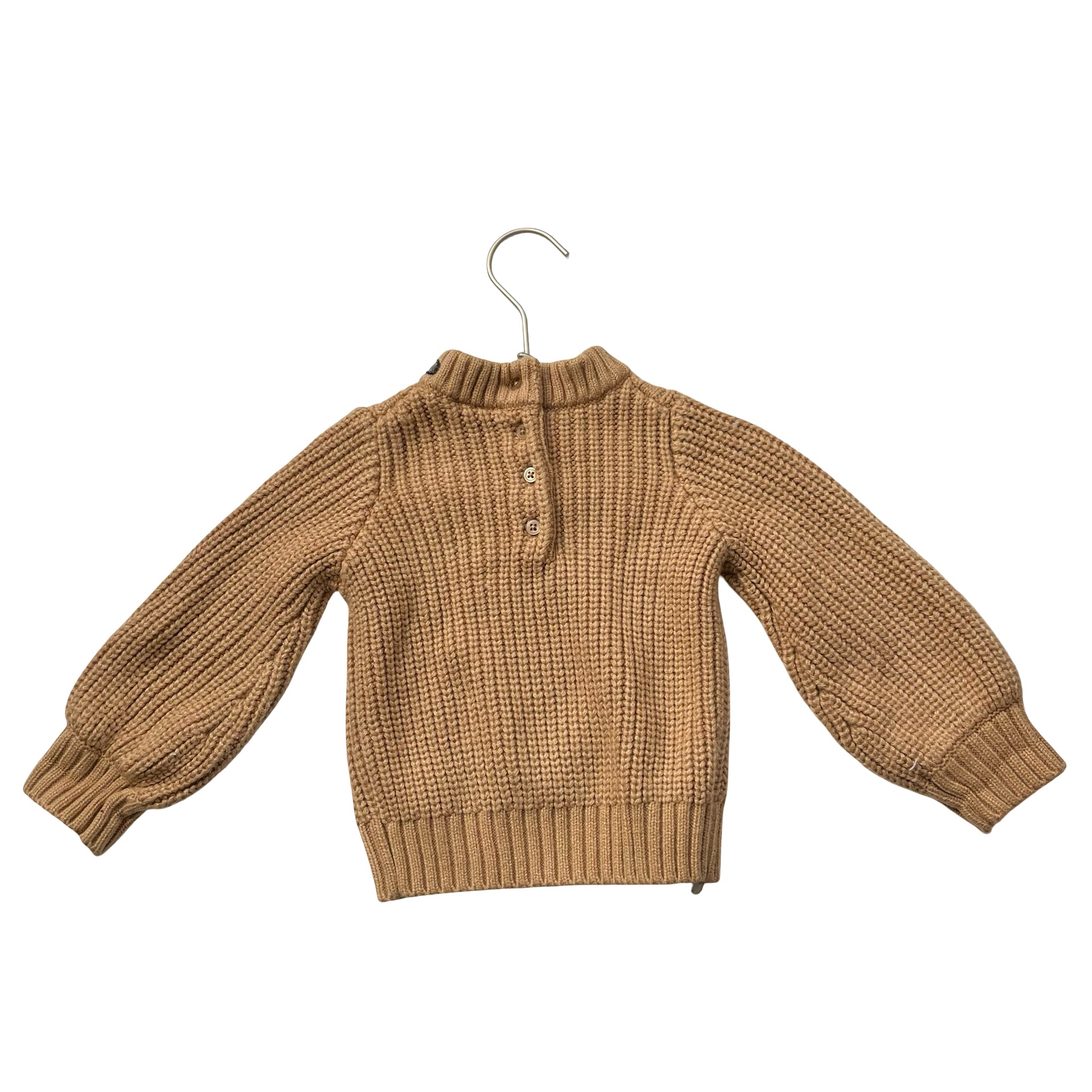 Janie and Jack Tan Cable-Knit Sweater - Size 18-24 Mo