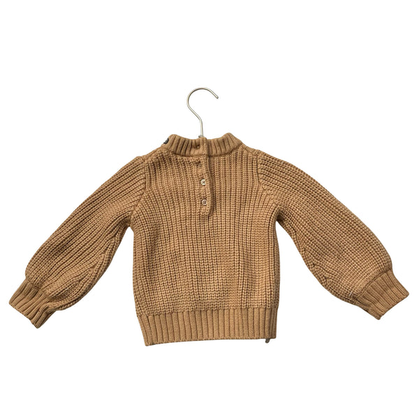 Janie and Jack Tan Cable-Knit Sweater - Size 18-24 Mo