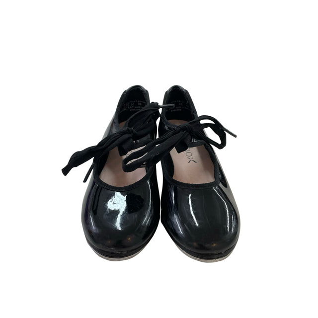 Capezio Black Patent Tap Shoes - Size 11.5 N