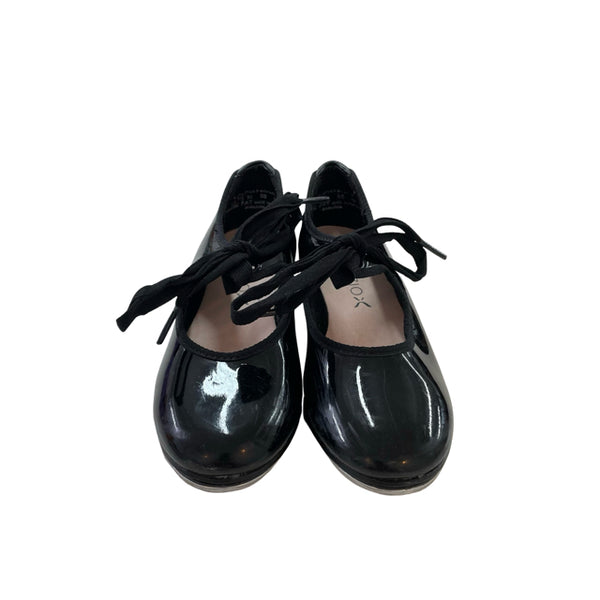 Capezio Black Patent Tap Shoes - Size 11.5 N