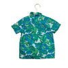 Janie and Jack Green & Teal Tropical Button Down Shirt - Size 3