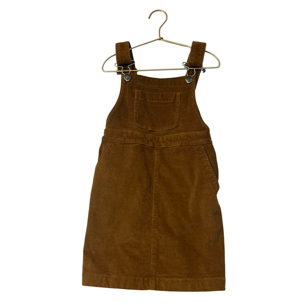 Crewcuts Brown Corduroy Overall Dress - Size 7