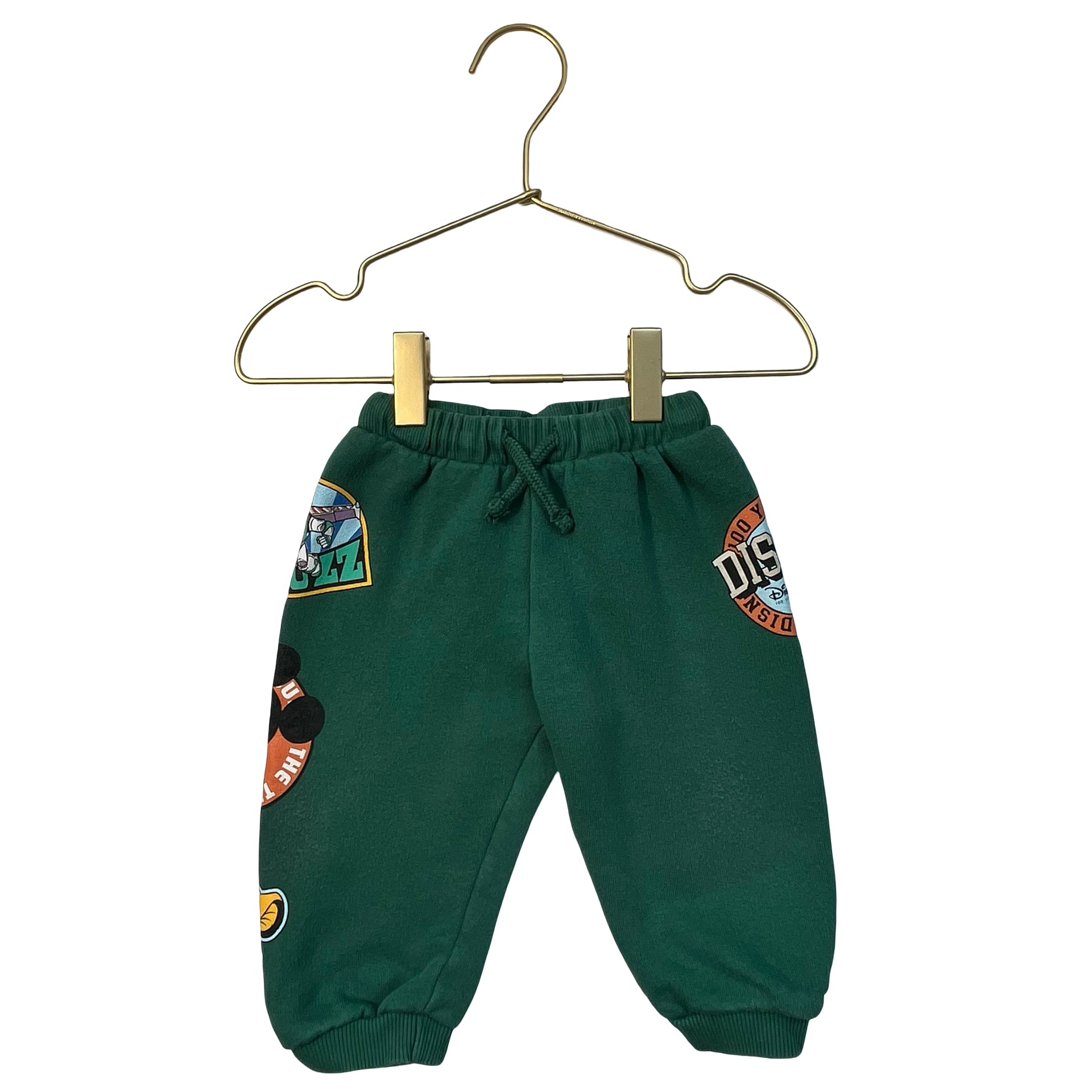 Zara x Disney Green Joggers - Size 12-18 Mo