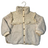 Louise Misha Ivory Faux Fur & Embroidered Jacket - Size 4Y