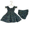Hill House Navy Floral Dress & Bloomers - Size 2Y