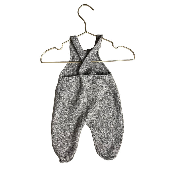 Zara Gray Sweater Knit Overalls - Size 0-1
