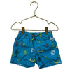 Andy & Evan Blue Dino & Summer Icon Print Swim Shorts - Size 18-24 Mo