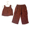 Baby Gap Rust & Pink Floral Tank Top & Cargo Wide-Leg Pants Set - Size 3