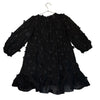 Zara Black Flower Applique Dress - Size 9