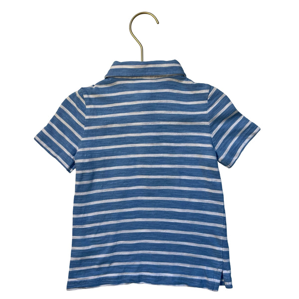 Janie and Jack Blue Striped Polo Shirt - Size 2T